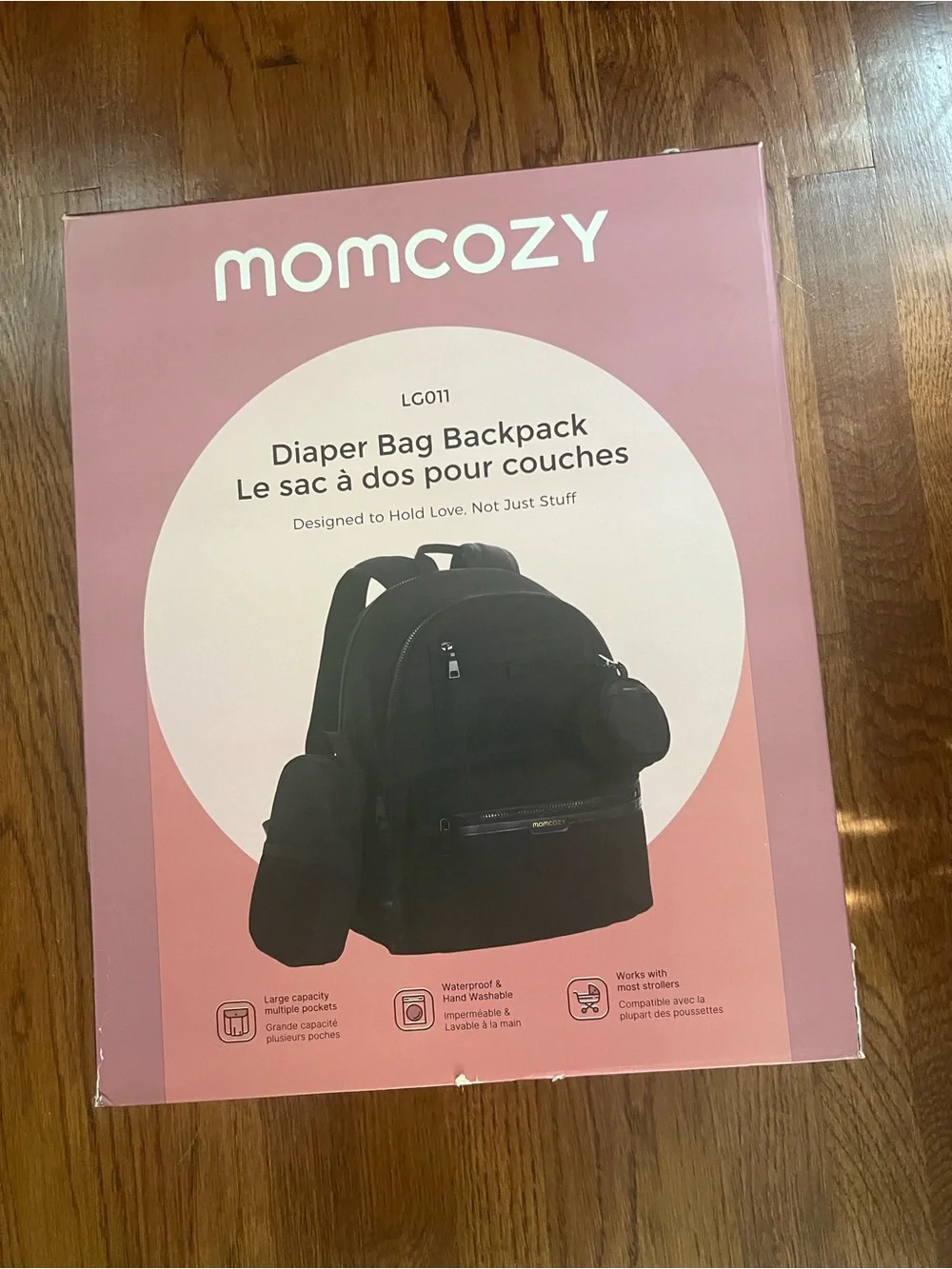 Momcozy go easy Black Baby Bag Backpack - Spacious, Organized Carry